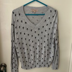 Philosophy grey skull ☠️ sweater